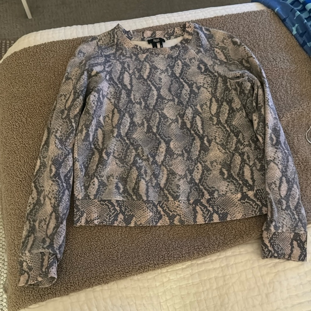 Paige Snake Print Pullover - Size Medium